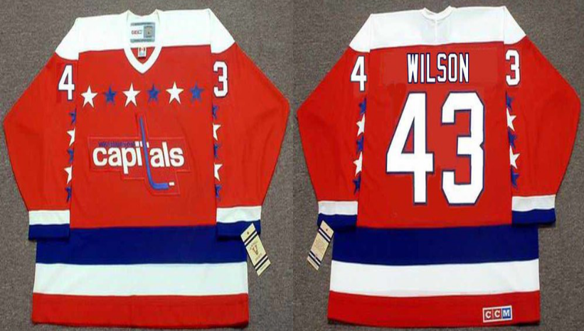 2019 Men Washington Capitals #43 Wilson red CCM NHL jerseys->washington capitals->NHL Jersey